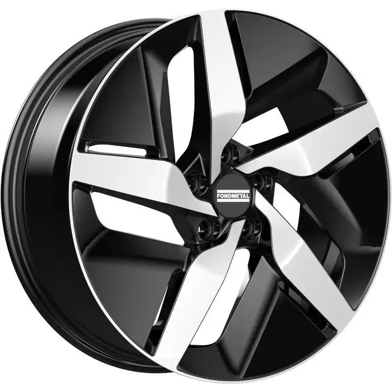 Lisäalennus - Fondmetal E-Joule Glossy Black Machined J9 R20 5X112 ET28 CB66.6