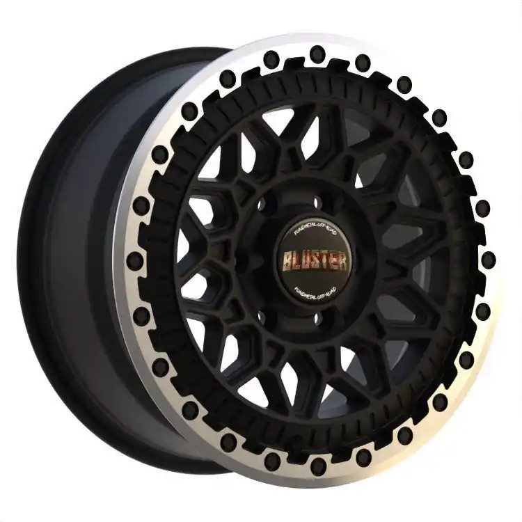 Fondmetal Bluster Matt Black Machined Lip J8.5 R17 6X130 ET40 CB84.1 | Lisää ostoskoriin